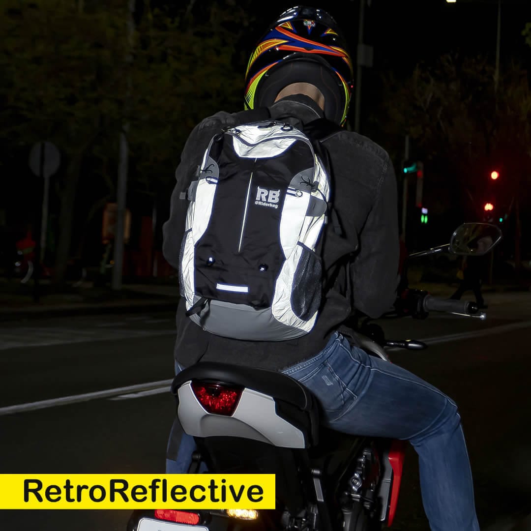 Riderbag Reflective Bike and Motorcycle Backpack Riderbag Reflective Bike Commuter Motorcycle Backpacks